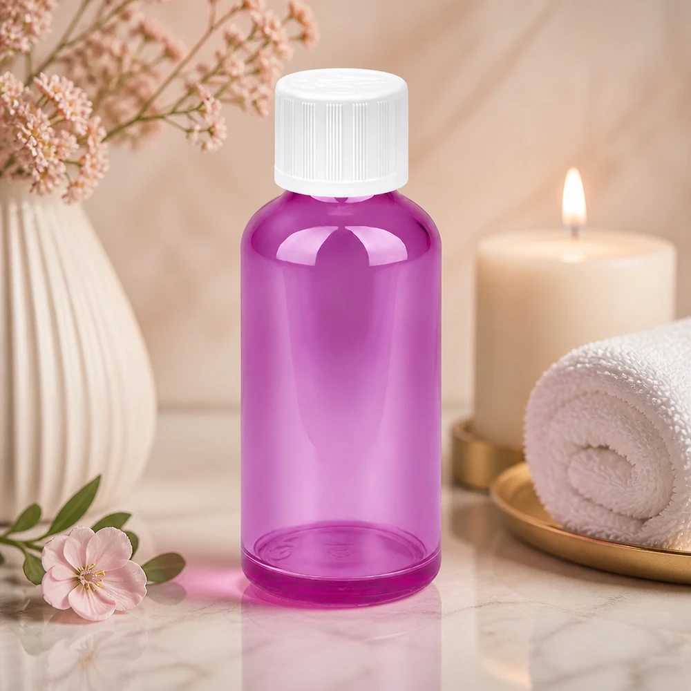 Robuste 50ml Purple Line Flasche mit kindersicherem System für pharmazeutische Anwendungen