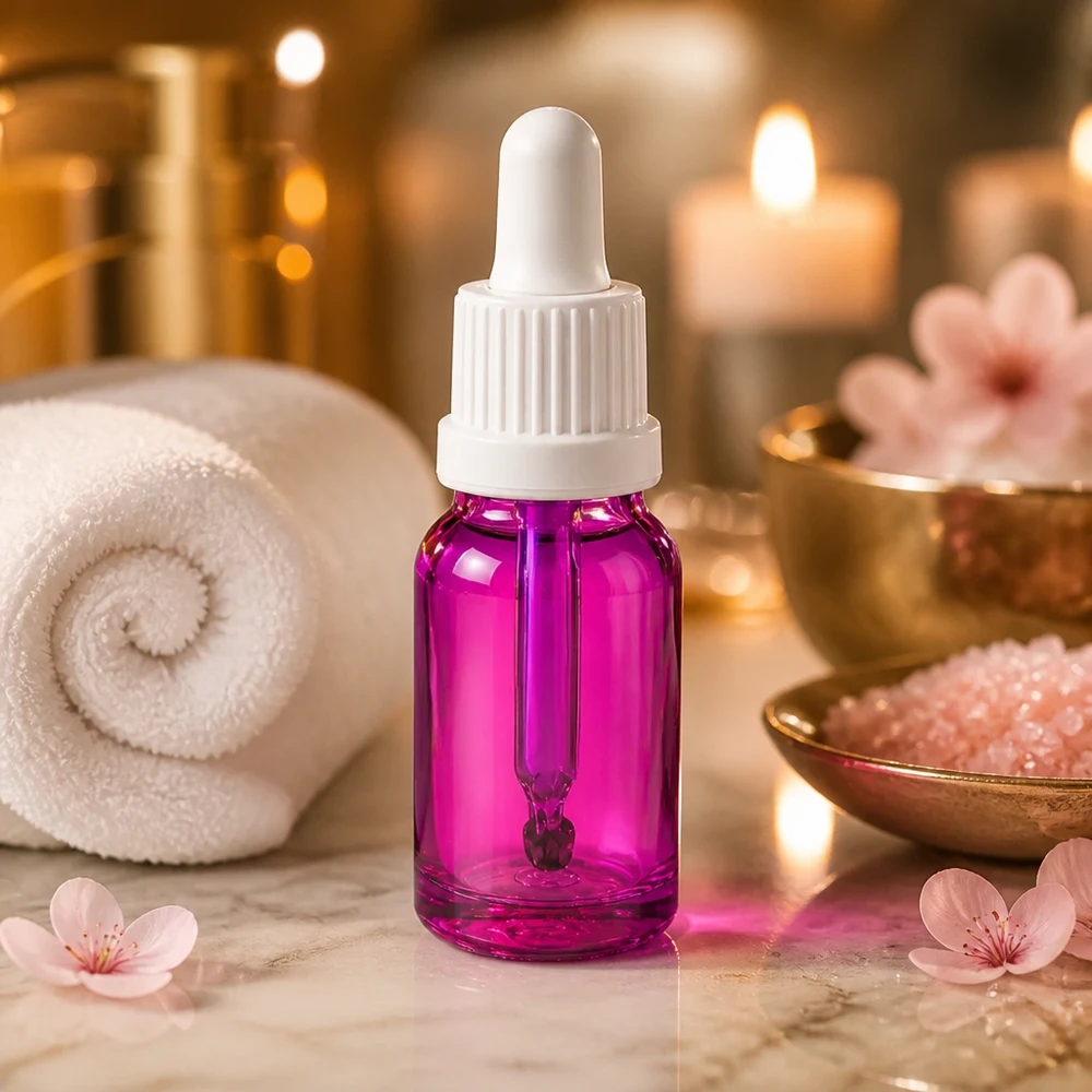 Präzise 10ml Dosierflasche violett mit Pipettenspitze OV PurpleLine UT18/10