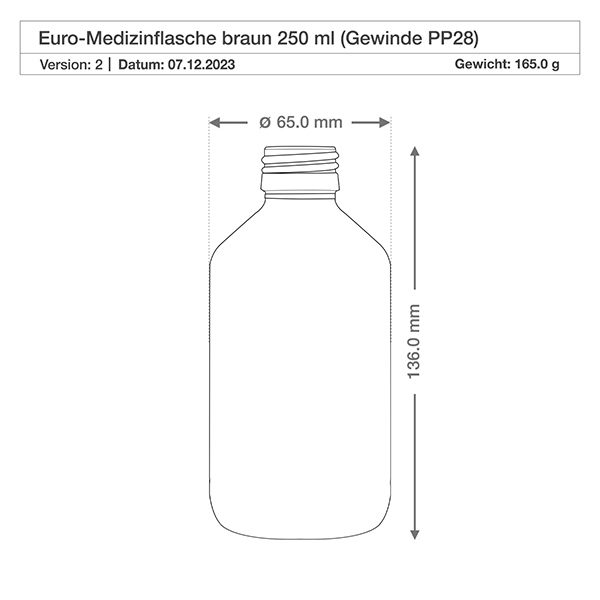 250ml Medizinflasche braun, mit Klappverschluss ApoGlas 250ml Medizinflasche braun, mit Klappverschluss ApoGlas