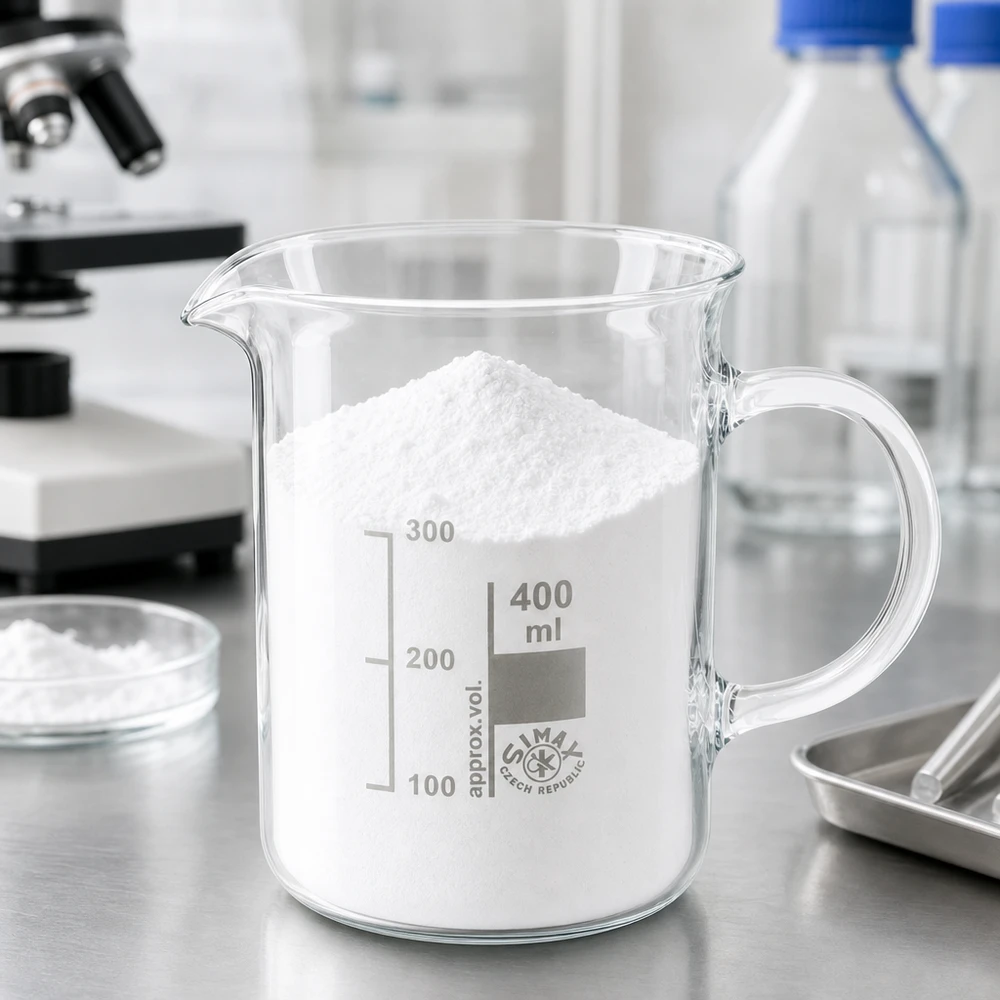 Becherglas 400ml Borosilikatglas, mit Henkel Zylindrisches Becherglas 400ml mit Ausguss und Henkel aus hitzebeständigem Borosilikatglas