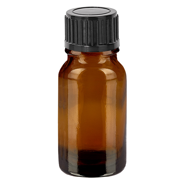 10ml Flasche 11mm Schraubverschluss schwarz Standard BrownLine UT18/10