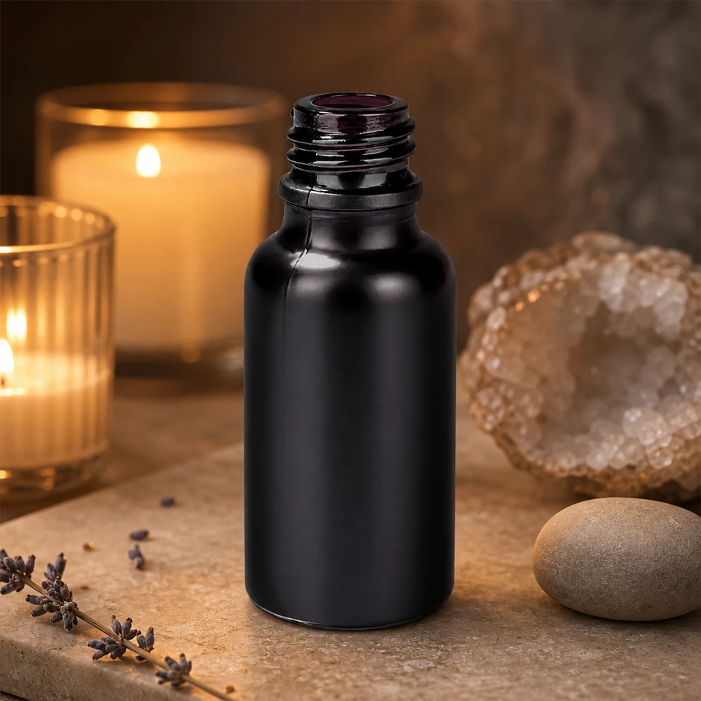 20ml UNiTWIST Flasche BlackLine mit UV-Schutz durch dunkles Glas für empfindliche Wirkstoffe