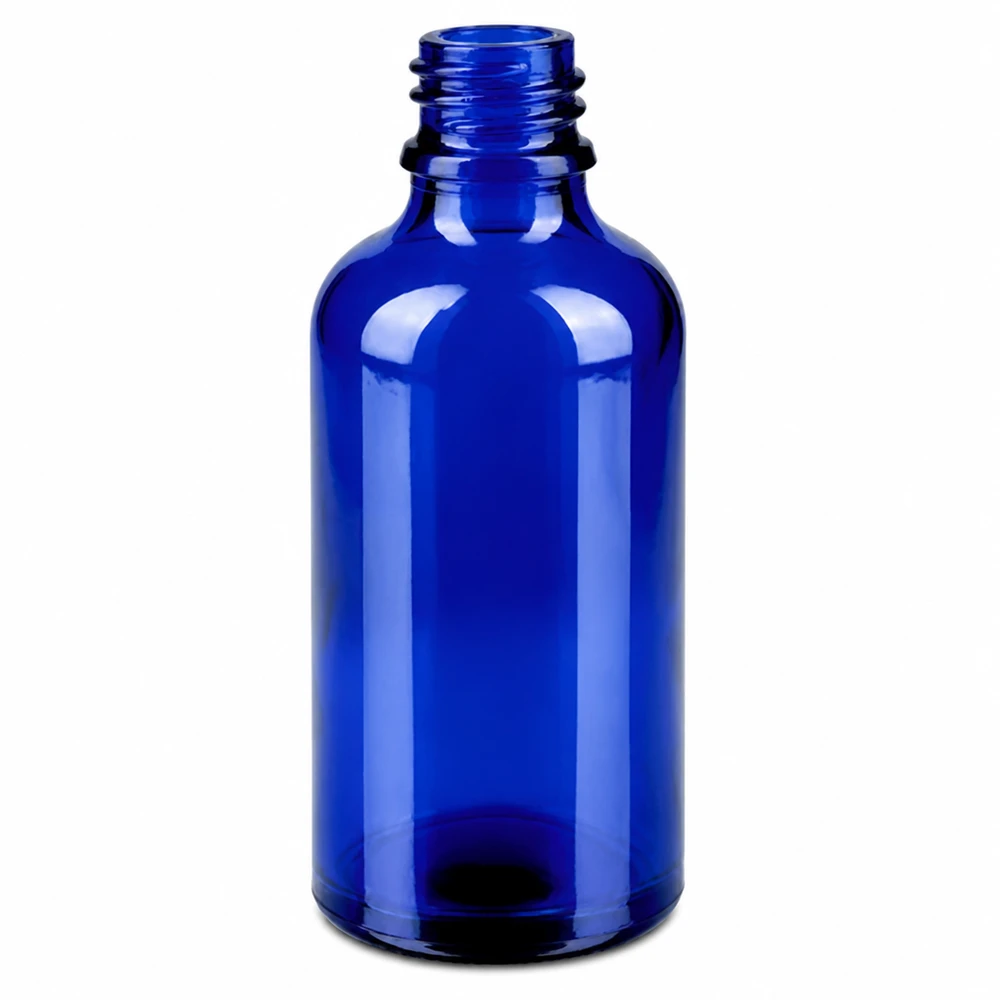 50ml Sprayflasche gelb/transparent Standardverschluss BlueLine UT18/50 Elegante kobaltblaue 50ml Glasflasche für selbstgemachte Gesichtswasser und Tonics