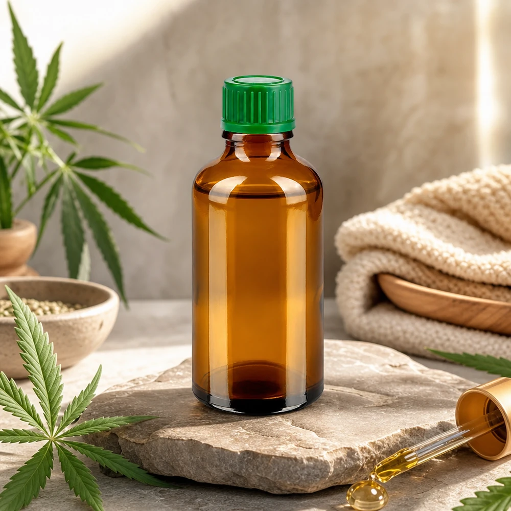 Premium 50ml Apothekerglas braun mit dichtem grünem Verschluss für längere Haltbarkeit