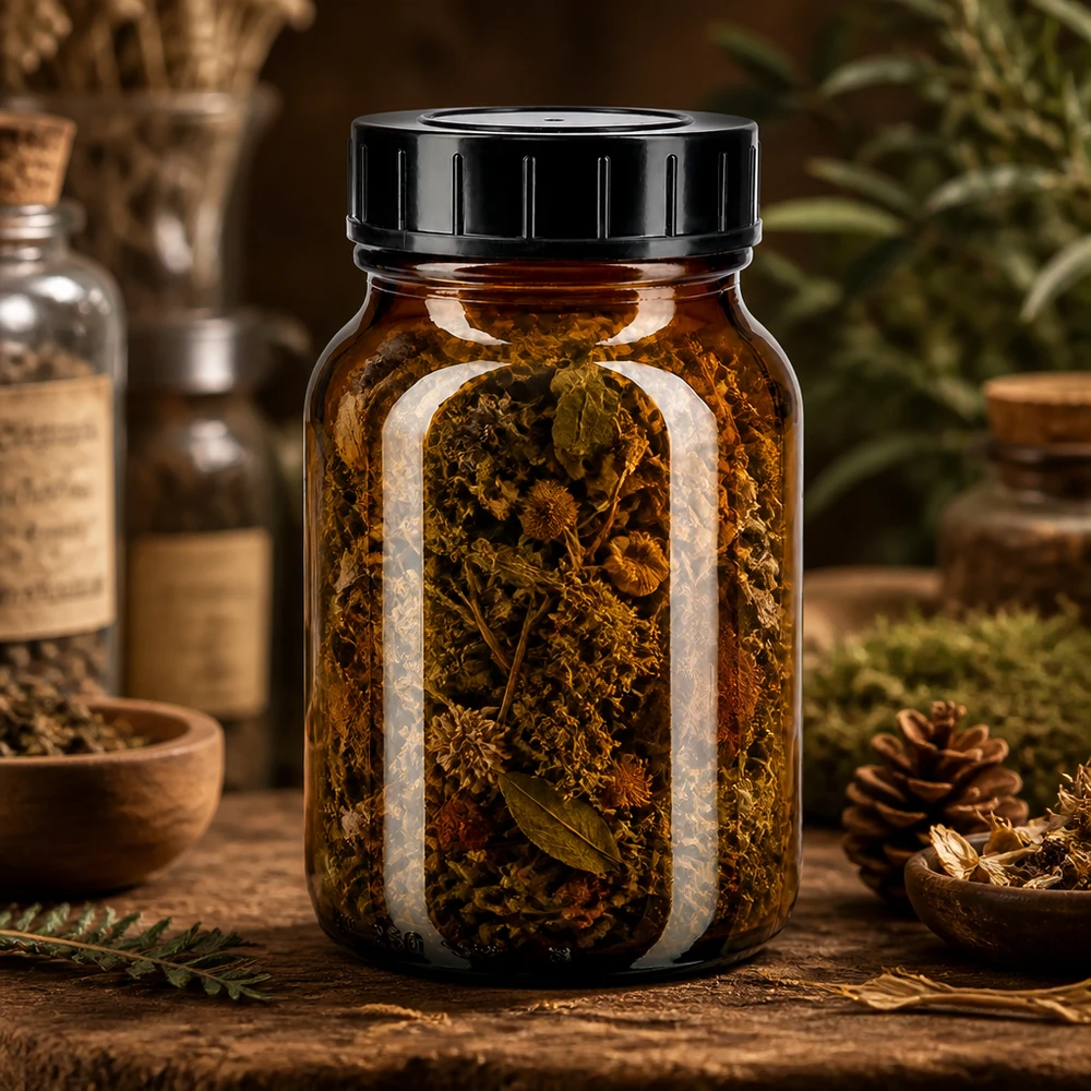 250ml Weithalsflasche Braunglas mit Schraubdeckel Traditionelle Aufbewahrungsflasche 250ml aus getöntem Glas mit festem Verschluss für Homöopathie