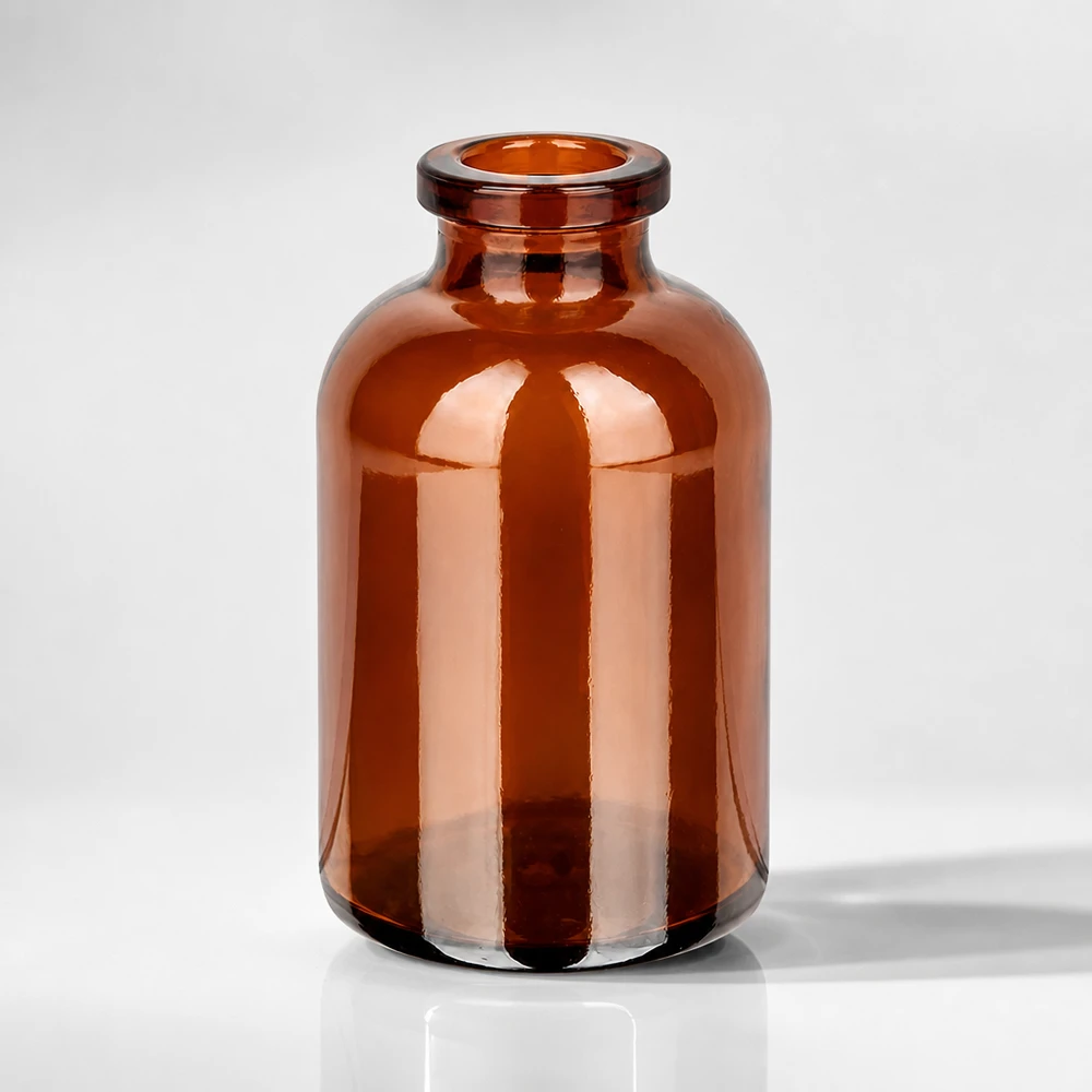 Injektionsflasche Braunglas 30ml Hochwertige Pharmaflasche 30ml Braunglas mit zylindrischem Korpus und verstärktem Rand