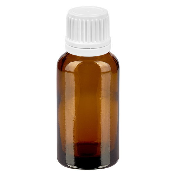 20ml Flasche 11mm Schraubverschluss weiß Originalitätsverschluss BrownLine UT18/20