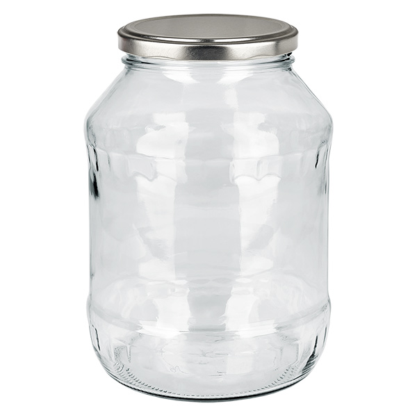 2650ml Rundglas + BasicSeal Deckel silber matt UNiTWIST