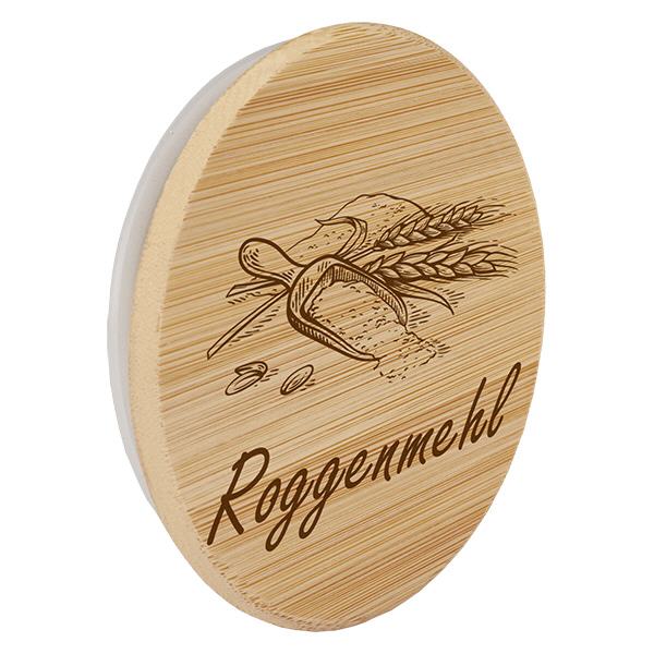 Holzdeckel "Roggenmehl" für WECK RR100 Holzdeckel "Roggenmehl" für WECK RR100