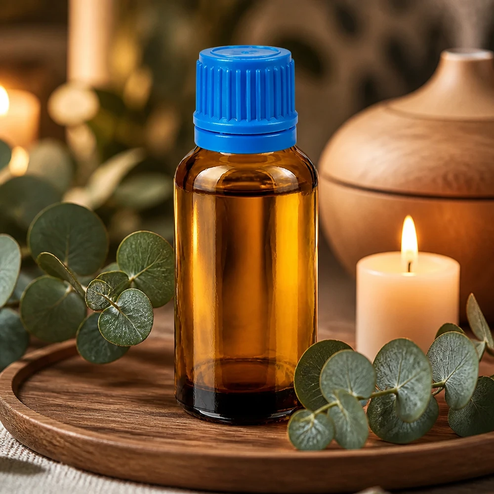 30ml BrownLine Glasflasche mit 11mm Öffnung und blauem Schraubverschluss für Pharmazie