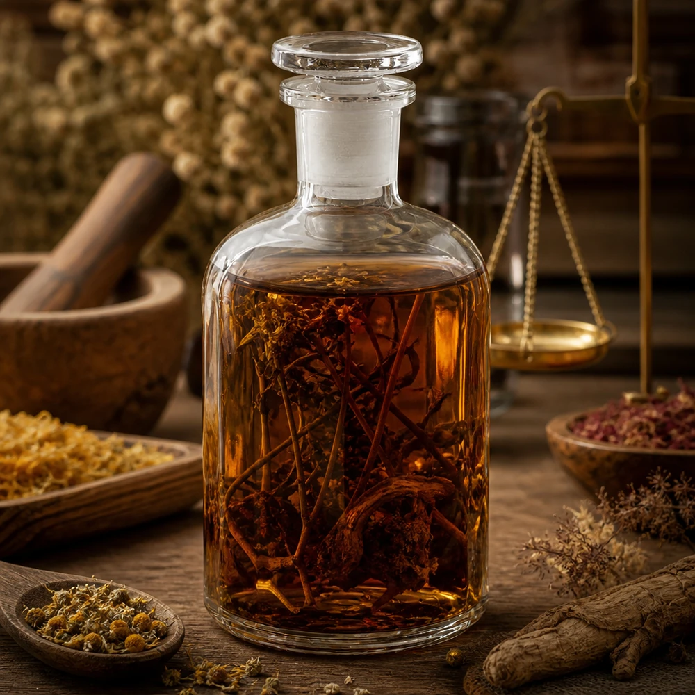 Verschließbare Glasflasche 250ml klar Enghals für Tinkturen Heilkräuter und Naturextrakte