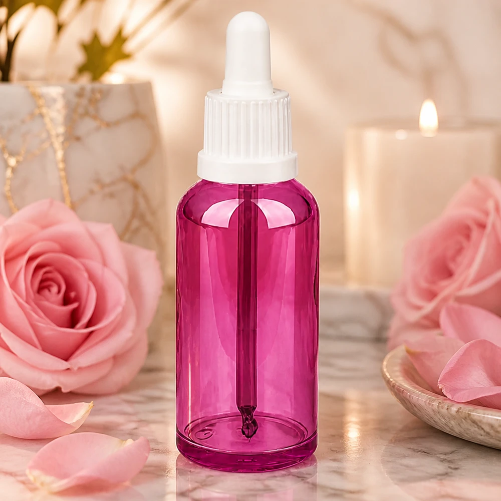 50ml Pipettenflasche weiss Originalität Schraubverschlusserschluss PurpleLine UT18/50 Premium 50ml Purple Line Flasche mit weißer Pipette für professionelle Kosmetikanwendung