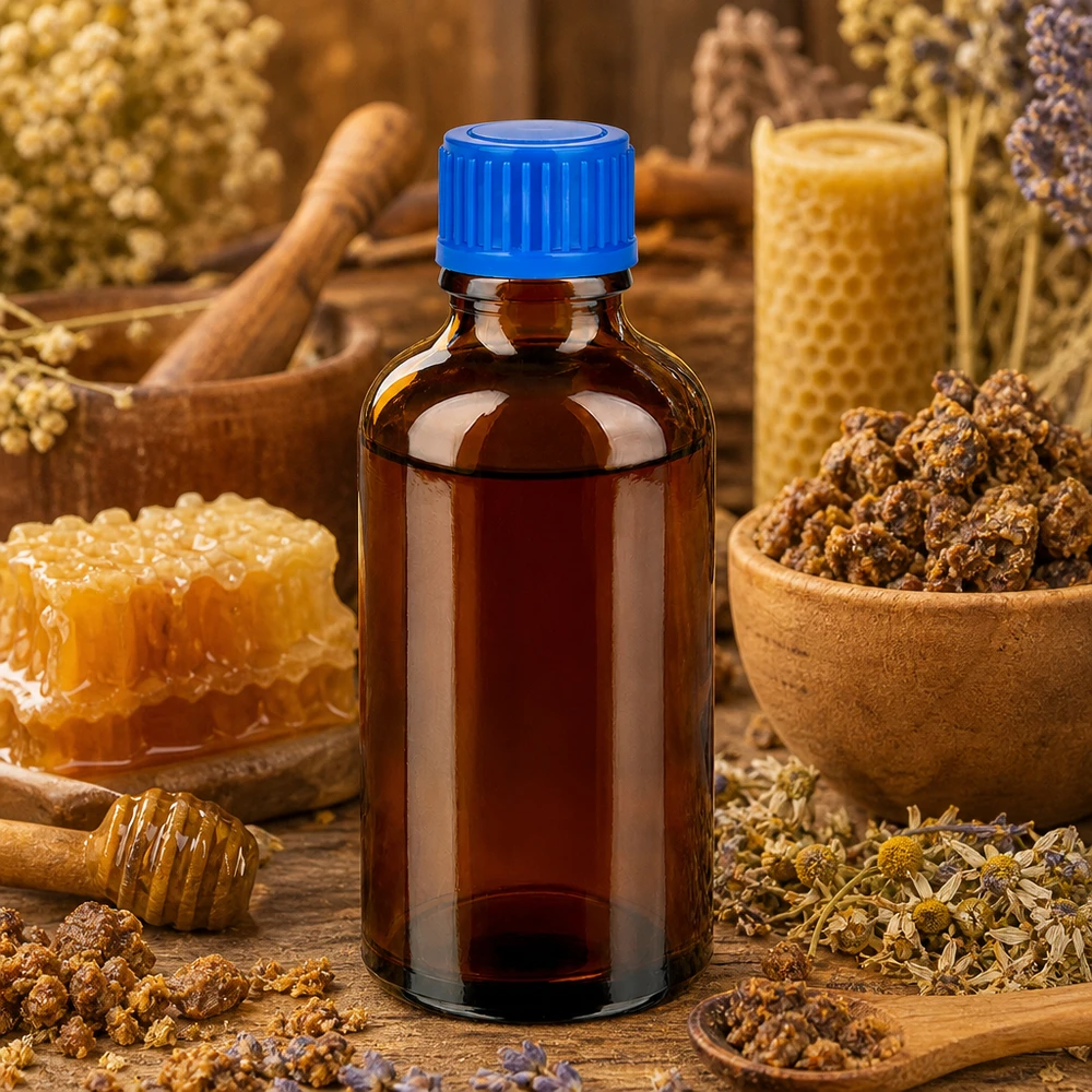 50ml Weithalsflasche aus robustem Braunglas für Naturheilmittel und pflanzliche Extrakte