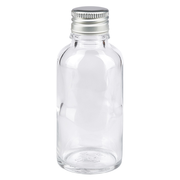 30ml Flasche 11mm Schraubverschluss Alu-Silber Standard ClearLine UT18/30