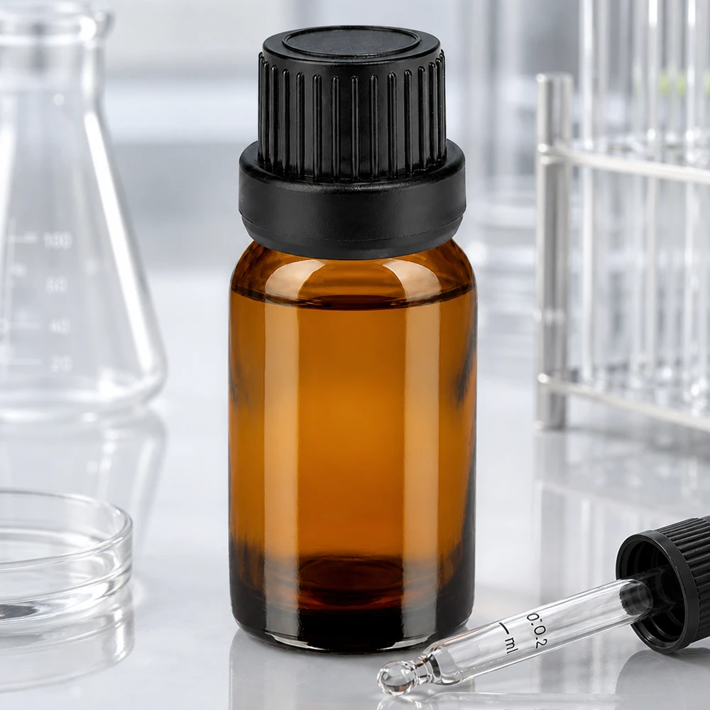 10ml Flasche 11mm Schraubverschluss schwarz OriginalitätsverschlussII BrownLine UT18/10 10ml UT18/10 Glasflasche mit schwarzem Verschluss optimal für Probenentnahme und sterile Lagerung
