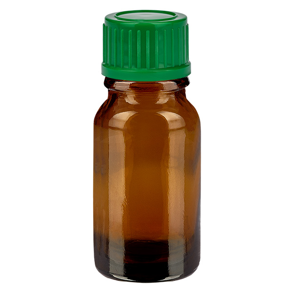 10ml Flasche 11mm Schraubverschluss grün Standard BrownLine UT18/10