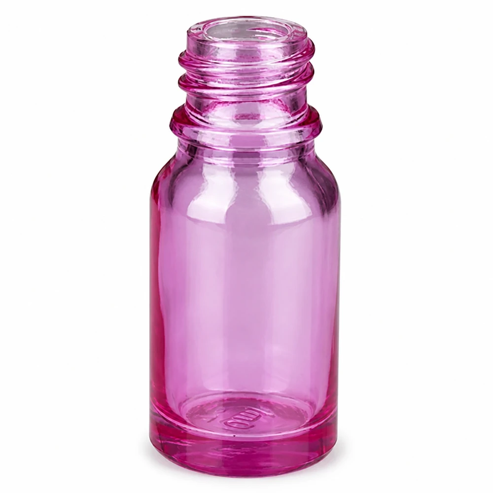 10ml Nasensprayflasche weiß/transparent Standard PurpleLine. UT18/10 Hochwertige 10ml Nasensprayflasche Purple Light Material für sterile Aufbewahrung