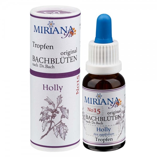 15 Holly, 20ml Stockbottle, MirianaPet