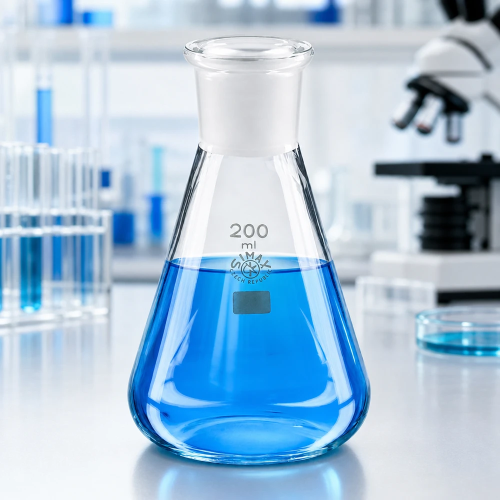 Erlenmeyerkolben 200ml mit Normschliff (29/32) Erlenmeyerkolben 200ml mit Normschliff (29/32)
