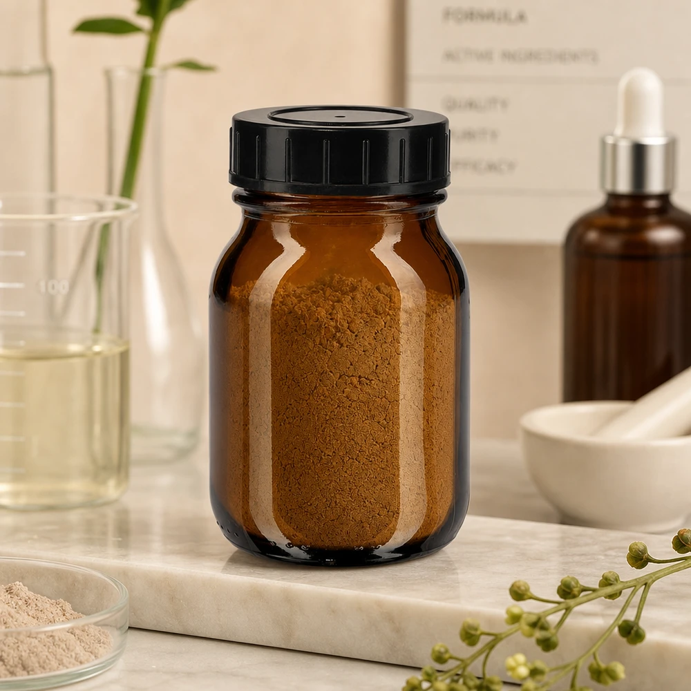 75ml Weithalsflasche Braunglas mit Schraubdeckel Vielseitige Weitmund-Glasflasche 75ml aus hochwertigem Braunglas für verschiedene Anwendungen