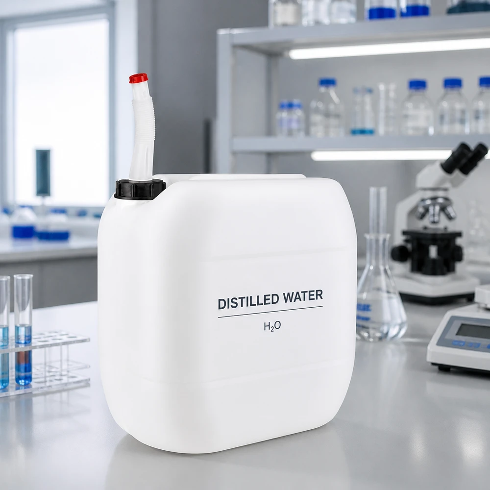 Kanister 30 Liter mit Auslaufrohr Flex Lebensmittelechter 30 Liter Kanister mit Flex-Rohr für Wasser und Chemikalien