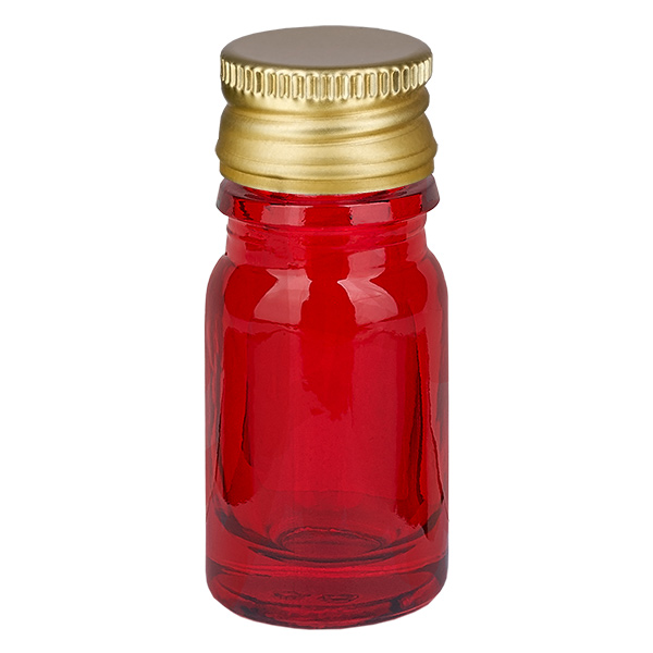5ml Flasche 11mm Schraubverschluss Alu-Gold Standard RedLine UT18/5