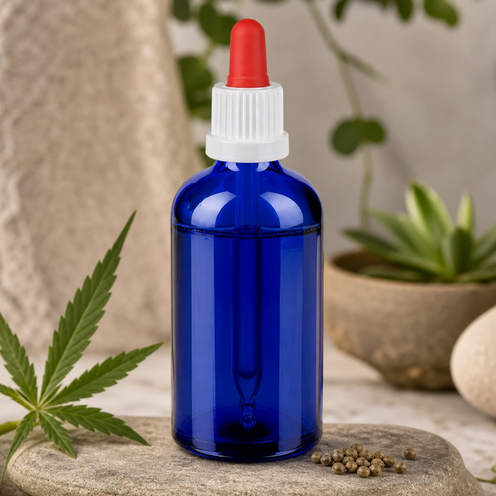 Nachhaltige Mehrweg-Glasflasche 100ml umweltfreundliche Alternative zu Plastikbehältern
