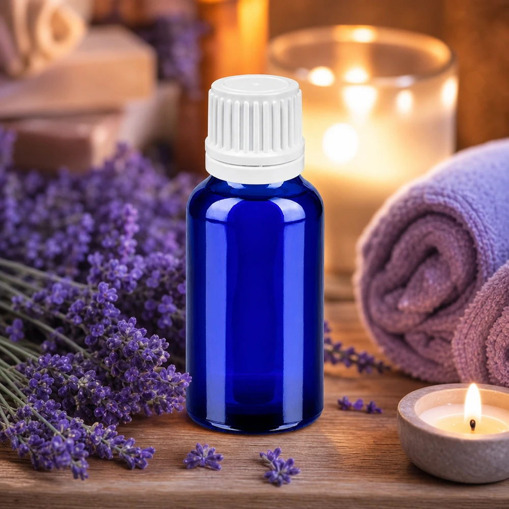 Vielseitige 20ml Glasflasche BlueLine ideal für Aromatherapie und Naturkosmetik