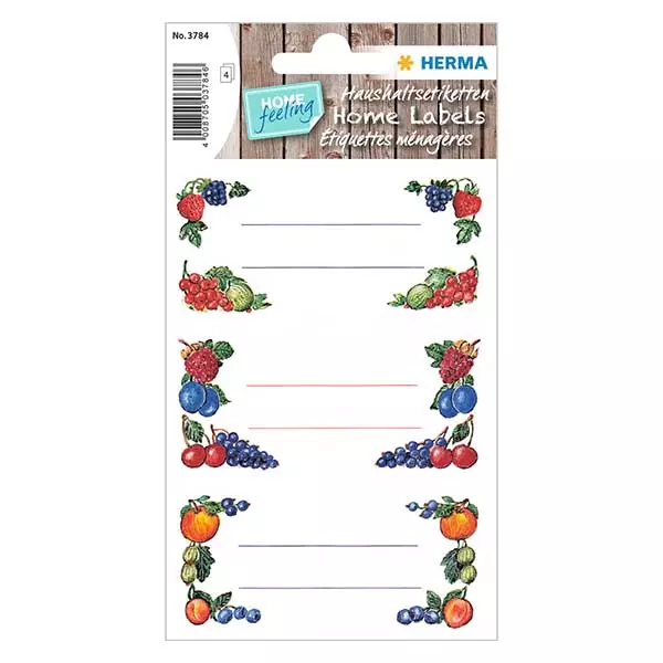Küchenetiketten "Beeren" (12 Aufkleber) Küchenetiketten "Beeren" (12 Aufkleber)