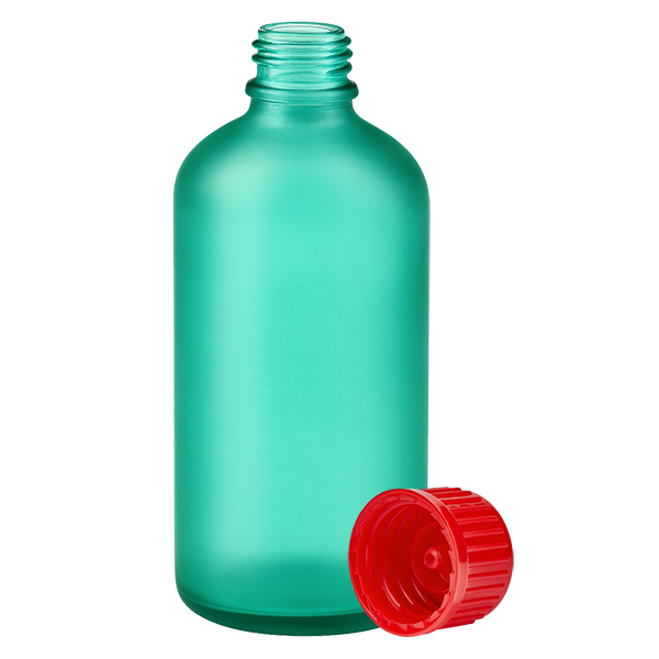 100ml Flasche 11mm Schraubverschluss rot Standard GreenLine UT18/100 100ml Flasche 11mm Schraubverschluss rot Standard GreenLine UT18/100
