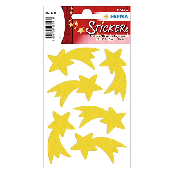 Filz Sticker "Sternschnuppe" (6 Aufkleber) Filz Sticker "Sternschnuppe" (6 Aufkleber)