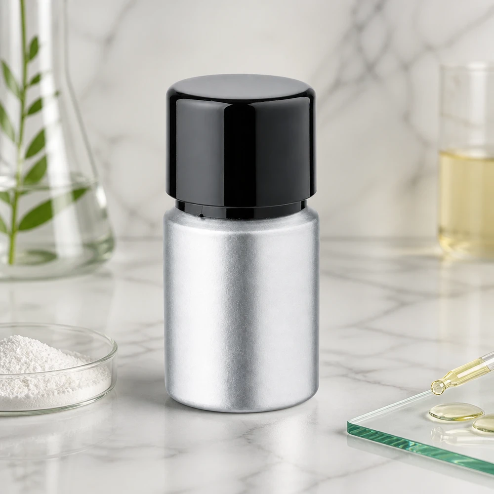 Praktische 10ml Metallflasche mit gebeizter Finish - optimaler Schutz vor Licht und Oxidation