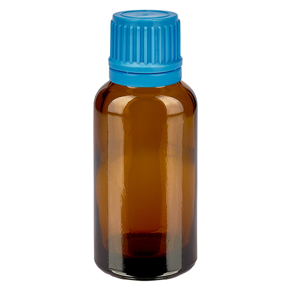 30ml Flasche 11mm Schraubverschluss blau Originalitätsverschluss BrownLine UT18/30