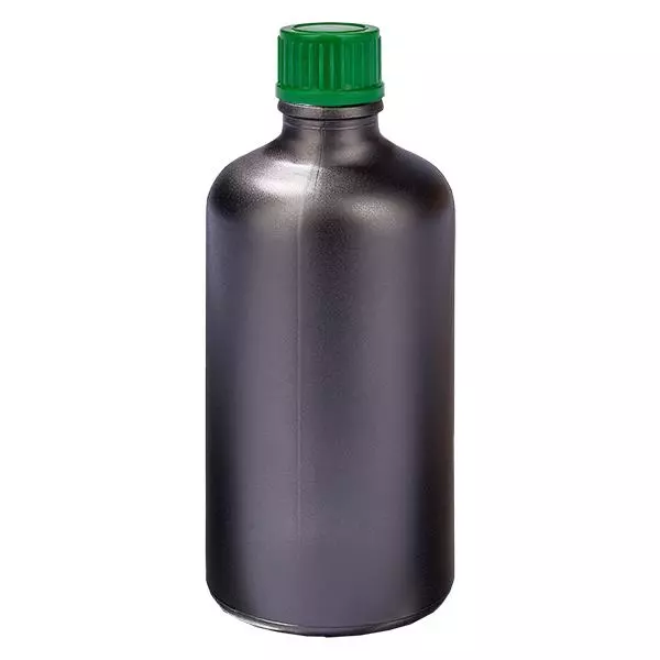 100ml Flasche 11mm Schraubverschluss grün Standard BlackLine UT18/100