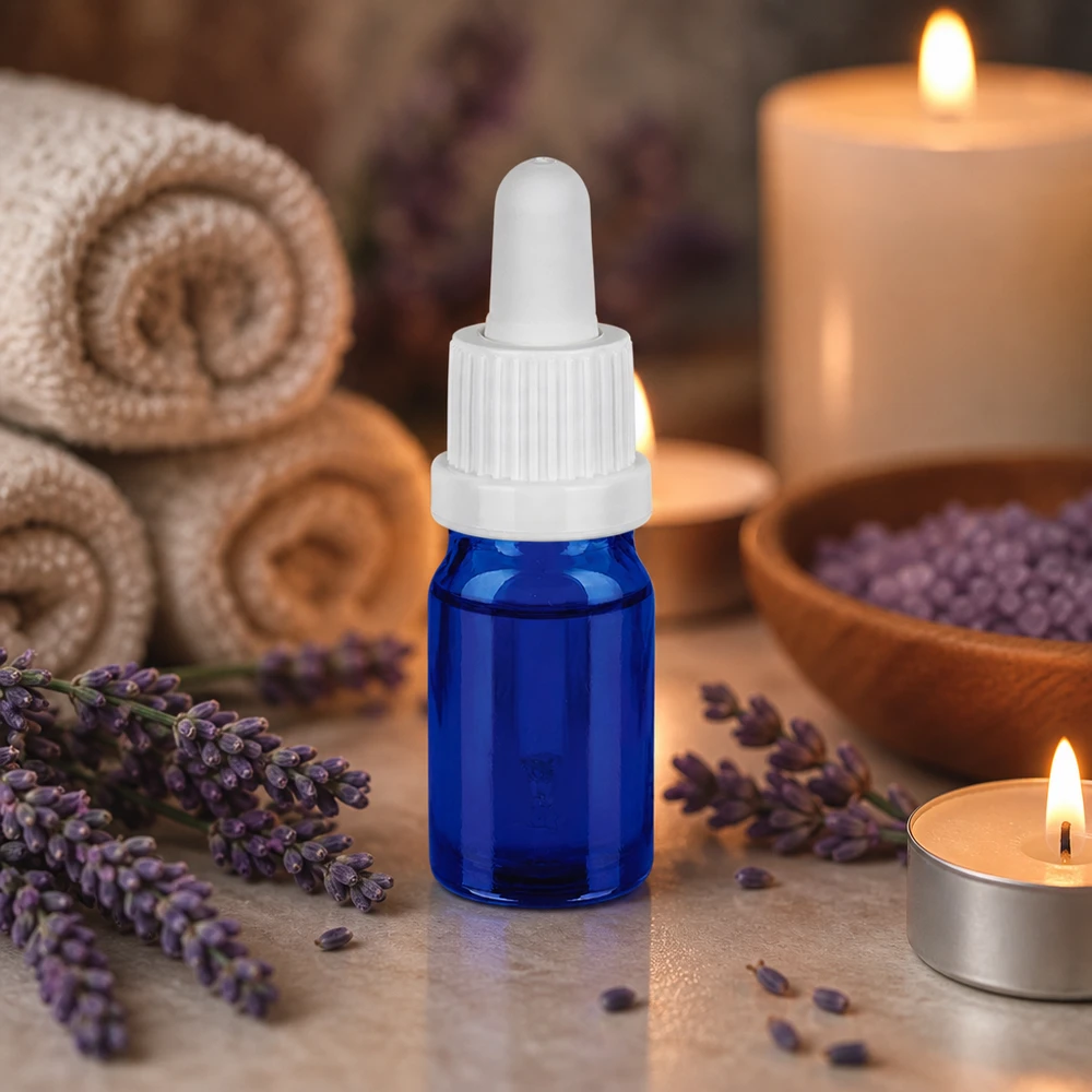 5ml Pipettenflasche weiß Originalitätsverschluss BlueLine UT18/5 5ml Pipettenflasche aus robustem Glas mit auslaufsicherem Verschluss für mobile Anwendung