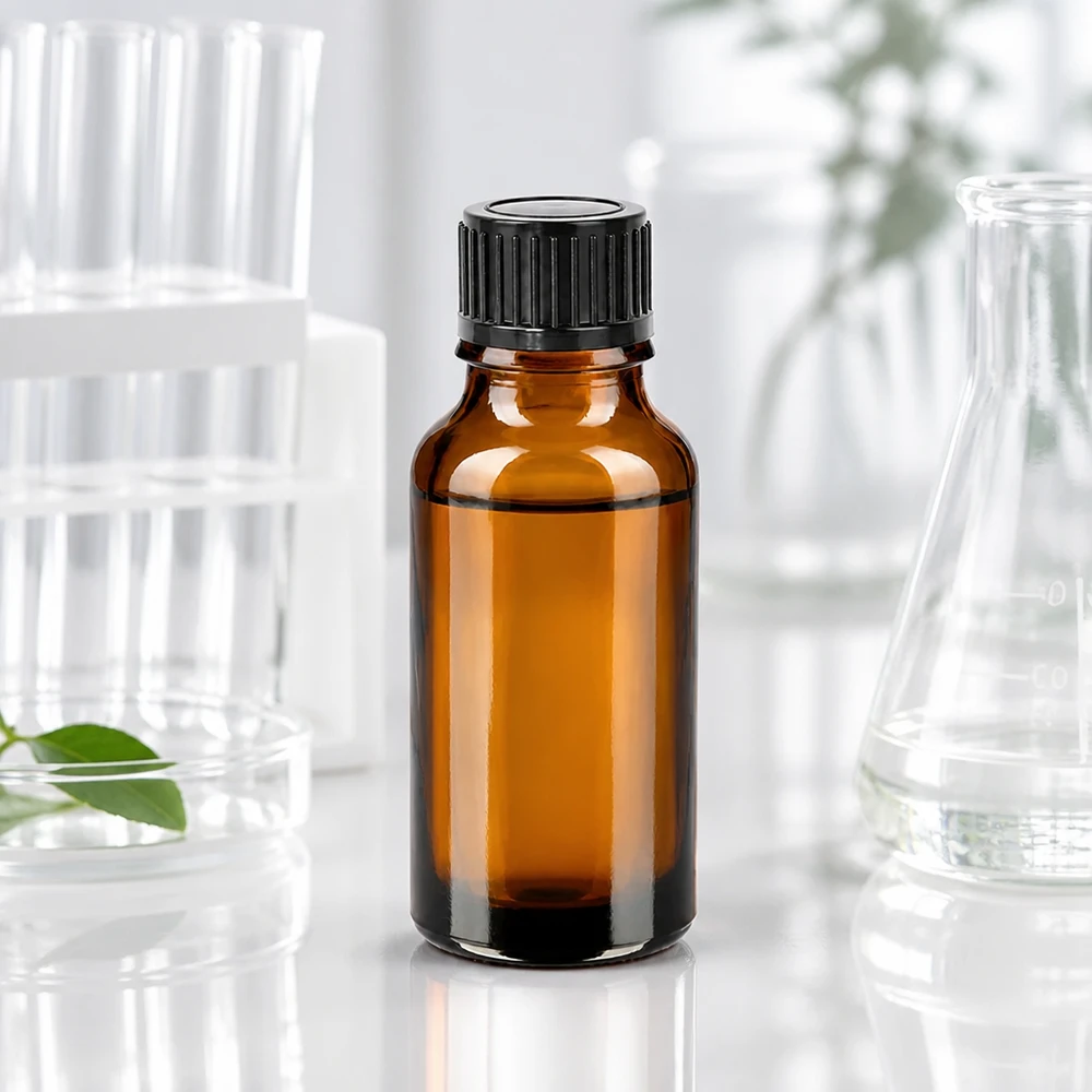 20ml Sammelflasche aus braunem Glas mit festem Schraubverschluss für Extrakte und Tinkturen