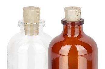 Flaschen aus Braunglas 5- 100 ml mit Öffnung 12 mm inkl. Korken