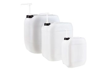 Kanister natur mit Dosierpumpe